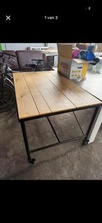Industriële bureau met Wielen, Ophalen of Verzenden, Met wielen