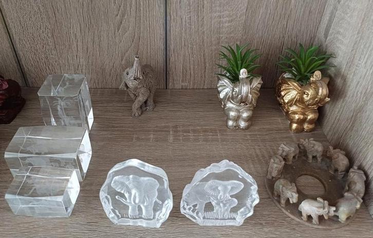 Diverse olifanten beeldjes, prijs zie omschrijving, Verzamelen, Beelden en Beeldjes, Zo goed als nieuw, Dier, Ophalen