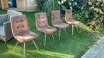 Henders en Hazel Alegra eetkamerstoelen kleur bruin 4 stuks, Ophalen, Overige materialen, Gebruikt, Bruin