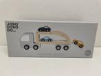 Houten auto trailer met 3 auto's, Kinderen en Baby's, Speelgoed | Houten speelgoed, Ophalen of Verzenden, Nieuw