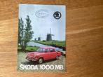 Skoda 1000 MB Leaflet Nederlands, Ophalen of Verzenden, Gelezen