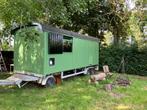 Unieke grote keetwagen, pipowagen of tiny house op wielen, Doe-het-zelf en Verbouw, Bouwketen en Schaftketen, Ophalen, Gebruikt