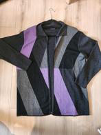 RS by Roberto Sarto vest 50% merinowol grijs paars maat 42, Maat 42/44 (L), Ophalen of Verzenden, Zo goed als nieuw, Grijs