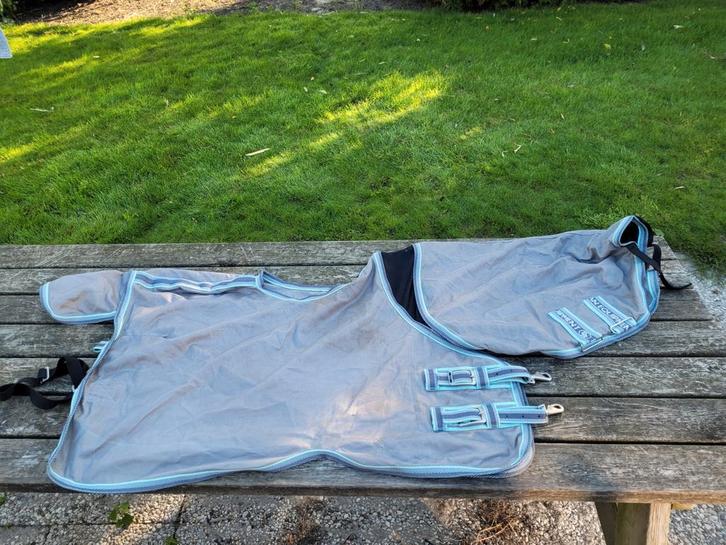 Shetlander vliegen uitrijdeken BR zgan, Dieren en Toebehoren, Paarden en Pony's | Dekens en Dekjes, Zo goed als nieuw, Deken, Ophalen of Verzenden