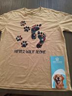 Hondenshirt Never Walk Alone mt. 40, Maat 38/40 (M), Beige, Ophalen of Verzenden, Zo goed als nieuw