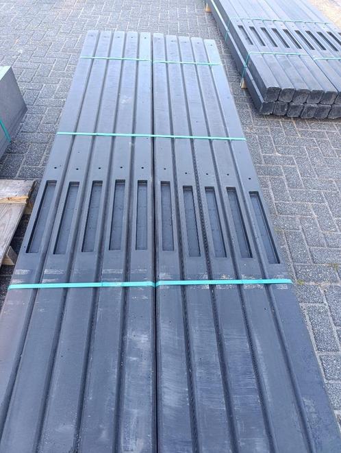 Gecoate betonpalen antraciet 10x10x280 cm, Tuin en Terras, Palen, Balken en Planken, Nieuw, Palen, 250 cm of meer, Ophalen
