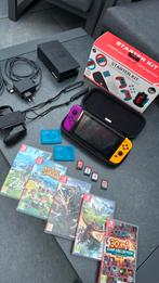 Nintendo switch plus extras!!, Ophalen of Verzenden, Zo goed als nieuw, Met 2 controllers, Switch Original