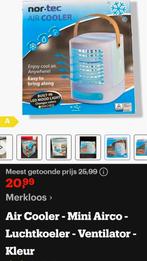 Mooie Air Cooler en lamp , nieuw in doos, Tafel- of Grondventilator, Minder dan 60 m³, Nieuw, 3 snelheden of meer