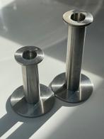 Auerhahn Kandelaars Set - Moderne Stijl, Gebruikt, Ophalen of Verzenden, Metaal, Grijs
