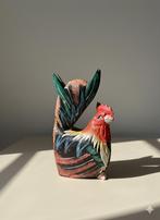 Folk-art Haan, Handgeschilderd Houten Beeld, Ophalen of Verzenden, Gebruikt, Hout, Dierenbeeld