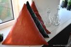 3 prachtige leren (designer) kussens, Ophalen of Verzenden, Overige kleuren, Overige vormen