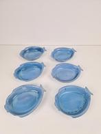 Vintage set 6 keramische vis borden Aimé de Grimaud France, N, N, Ophalen of Verzenden, Zo goed als nieuw