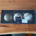 Gedecoreerde glazen kerstballen dia 8 cm, Diversen, Kerst, Ophalen of Verzenden