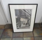 ETS/GRAVURE -VIADUCT ROTTERDAM--GESIGNEERD- 2E WO-23-1-1942, Ophalen of Verzenden