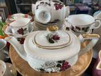 Sheridan Theeservies Compleet Roos Design Goud Accent, Antiek en Kunst, Ophalen of Verzenden