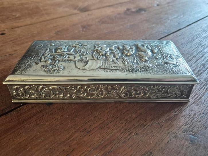 Zilver sigarendoos 835 2e gehalte, Antiek en Kunst, Antiek | Goud en Zilver, Zilver, Ophalen of Verzenden