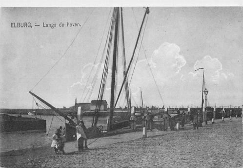 (701-214-003) Elburg Langs de Haven, Verzamelen, Ansichtkaarten | Nederland, Gelderland, Verzenden