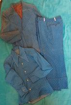 Retro heren pak, Kleding | Heren, Ophalen of Verzenden, Zo goed als nieuw, Blauw