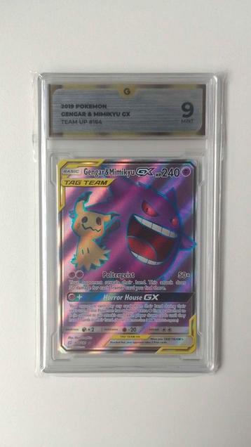 Grade 9 Gengar&Mimikyu GX FULL ART | teu164 beschikbaar voor biedingen