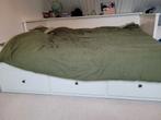 Ikea Hemnes bedbank wit - uittrekbaar, Huis en Inrichting, Slaapkamer | Bedden, Ophalen, Gebruikt, Wit, Tweepersoons