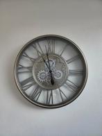 Mooie Wandklok met Tandwielen, Ophalen of Verzenden, Gebruikt, Analoog, Wandklok