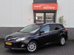Ford Focus Wagon 1.0 EcoBoost Titanium navi LM 4-deurs, Auto's, Ford, Euro 5, 125 pk, Gebruikt, Zwart