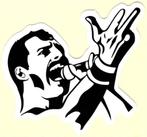 Freddie Mercury sticker #1, Ophalen of Verzenden, Nieuw, Foto of Kaart