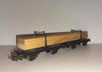 Marklin H0 4512 - Draaischemelwagens met lading hout, Hobby en Vrije tijd, Modeltreinen | H0, Wisselstroom, Gebruikt, Wagon, Ophalen of Verzenden