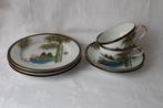 Vintage Japan Kutani geisha merk porseleinen servies 1950, Ophalen of Verzenden