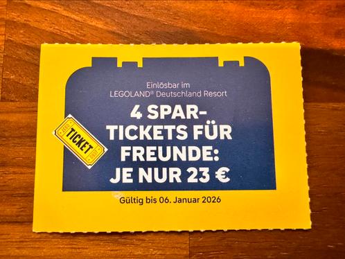 Kortingsbon LEGOLAND DUITSLAND Günzburg tot max 4 personen, Tickets en Kaartjes, Kortingen en Cadeaubonnen, Drie personen of meer