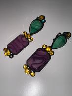 Zara Oorbellen, Sieraden, Tassen en Uiterlijk, Oorbellen, Met kristal, Overige materialen, Hangers, Paars