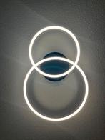 Zwarte Plafondlamp met Twee Cirkels, Ophalen of Verzenden, Zo goed als nieuw, Metaal