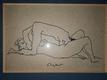 Constant Nieuwenhuijs  Cobra Groep  Erotische Tekening op pa beschikbaar voor biedingen