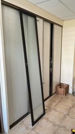 IKEA pax deur donker mahonie met glas, Glas, Zo goed als nieuw, 200 cm of meer, Ophalen
