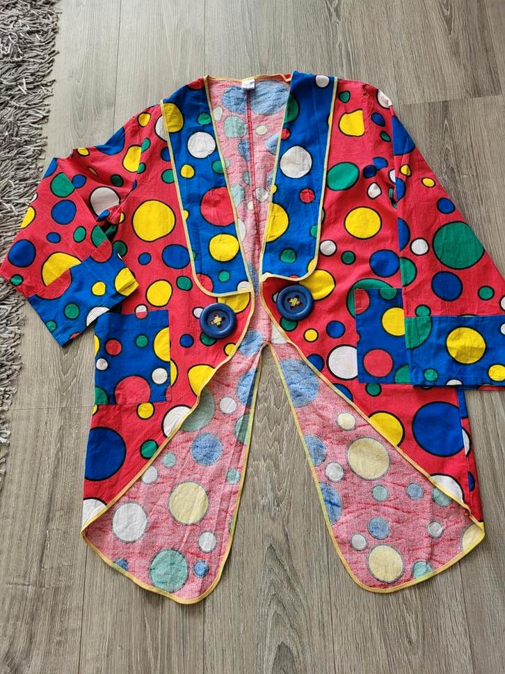 Clouwnsjas  +  kiel, Kleding | Dames, Carnavalskleding en Feestkleding, Zo goed als nieuw, Carnaval, Ophalen of Verzenden