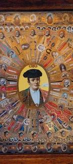 dienblad met sigarenbandjes kunstwerk, Ophalen of Verzenden