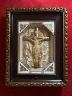 Religie ❤️ grote muziekdoos crucifix corpus met sleutel, Antiek en Kunst, Antiek | Religie, Ophalen of Verzenden
