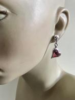 Zamak oorbellen (57) (34,- = 14,50) hartjes kort, Sieraden, Tassen en Uiterlijk, Oorbellen, Met kristal, Overige materialen, Nieuw