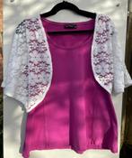 ZGAN Witte kanten bolero met vlindermouwen (kort) maat 40/42, Kleding | Dames, Verzenden, Zo goed als nieuw, Maat 38/40 (M), Wit