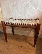 Japandi Bohemian Basic Scandinavisch bankje krukje, Ophalen of Verzenden, Zo goed als nieuw, Hout