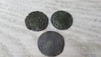 Munten antiek 3 stuks vanaf plm 1600 / bodemvondst, Postzegels en Munten, Munten | Nederland, Vóór koninkrijk, Setje, Zilver, Overige waardes