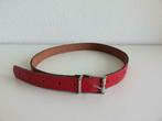 Vintage rode riem van leer voor kind, kinderriem, Ophalen of Verzenden, Gebruikt