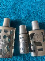 Zilveren parfum flesjes drie stuks erg mooi, Verzenden, Zilver