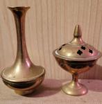 Geel koperen wierooksetje, Antiek en Kunst, Ophalen of Verzenden