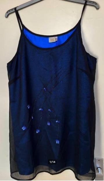 Prachtige M&S mode Tuniek blouse, maat geborduurd, XL- 48-50 beschikbaar voor biedingen