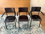 Eetkamerstoelen chaplin zwart, Huis en Inrichting, Ophalen, Gebruikt, Drie, Zwart