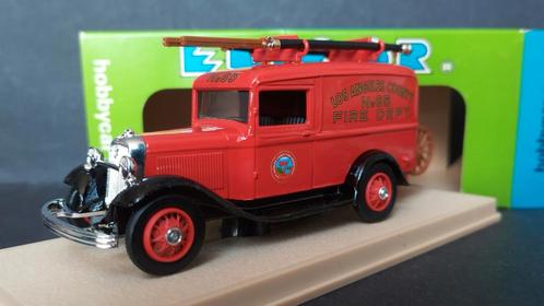 Ford V8 1934 Los Angeles Fire Department 1:43 Eligor Pol, Hobby en Vrije tijd, Modelauto's | 1:43, Zo goed als nieuw, Ophalen of Verzenden