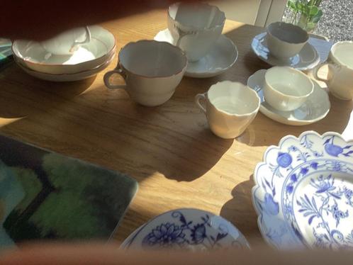 Antiek servies onderdelen Meissen zwiebelmuster ui patroon e, Antiek en Kunst, Antiek | Servies los, Ophalen