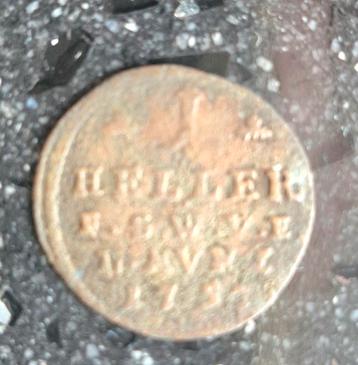 2x oude 1 Heller munten 1753 & 1764  beschikbaar voor biedingen