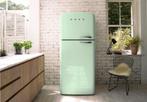 SMEG Koelkast watergroen, Ophalen, Gebruikt, 200 liter of meer, 60 cm of meer